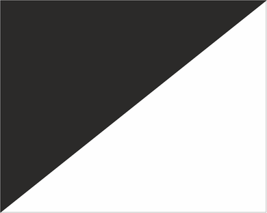 Black and White Diagonal Halves 'UNSPORTSMAN BEHAVIOUR' Road Race Flag