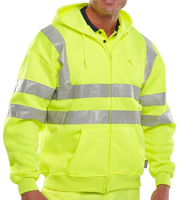 Essential Hi-vis Zipped Hoodie